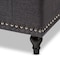 Baxton Studio Kaylee Grey Upholstered Button-Tufting Storage Ottoman Bench 128-7055 - alternate 6